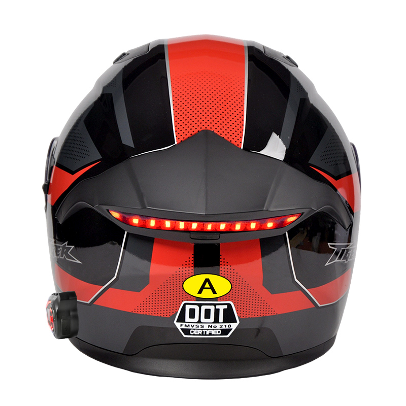 LED Intelligence Tail Light Mo - Full Face Motorcycle Helmet With Bluetooth 评论和价格