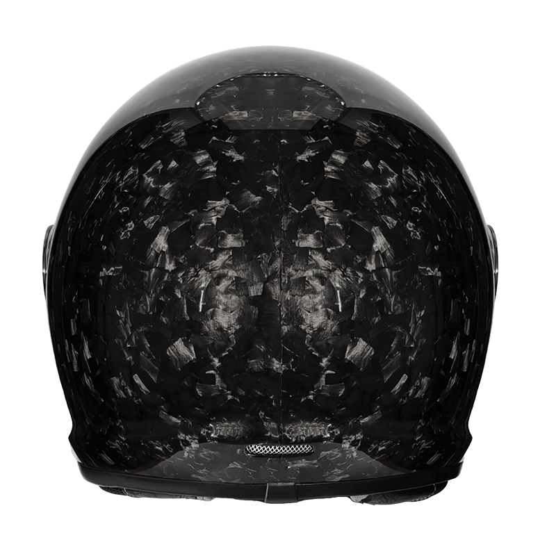 Forged Carbon Fiber Retro Full - Full Face Motorcycle Helmet With Bluetooth 评论和价格