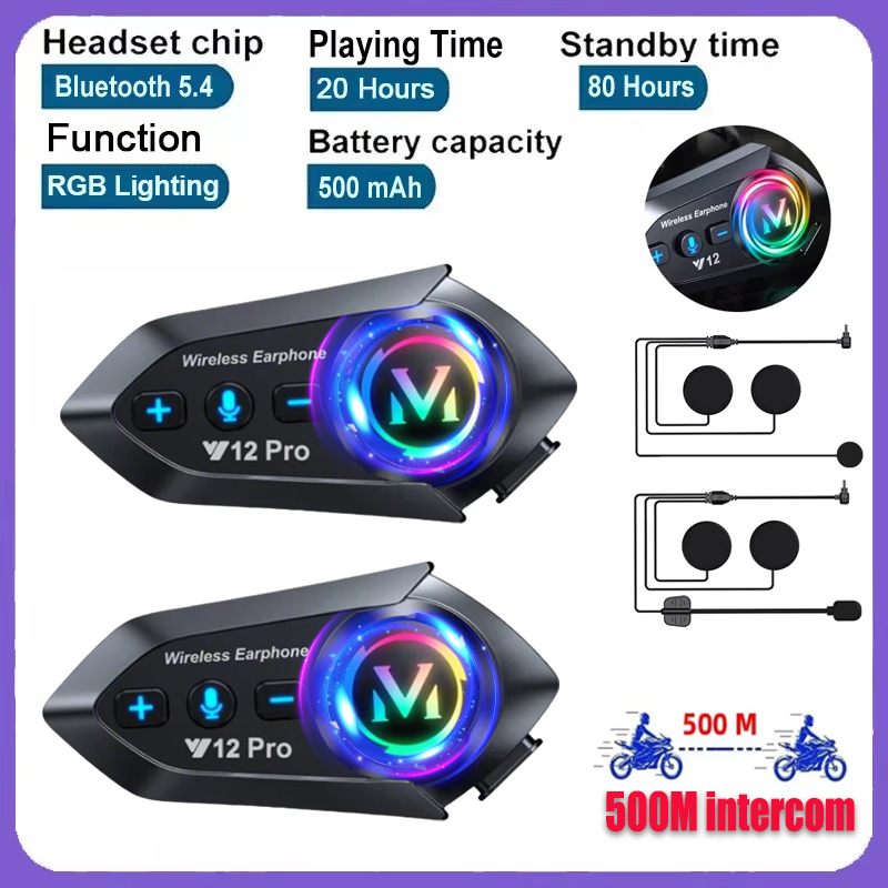 Y20 Pro 1/2x Motorcycle Interc - Universal Motorcycle Helmet Intercom Headset 评论和价格