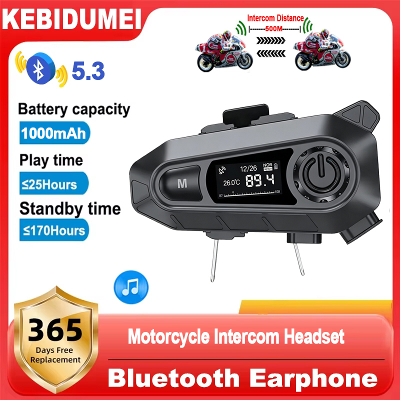 Bluetooth 5.3 Motorcycle Helme - Universal Motorcycle Helmet Intercom Headset 评论和价格