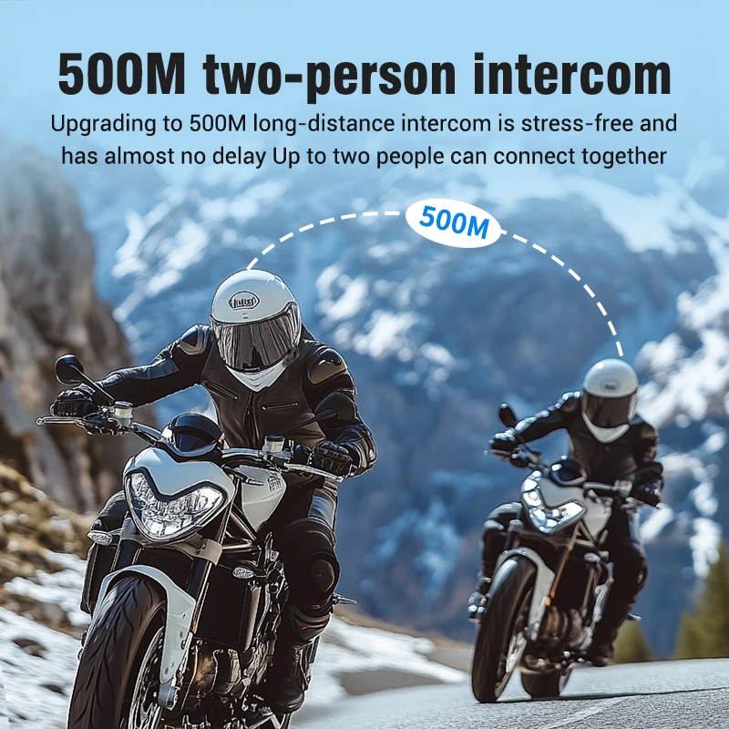 Bluetooth 5.3 Motorcycle Helme - Universal Motorcycle Helmet Intercom Headset 评论和价格