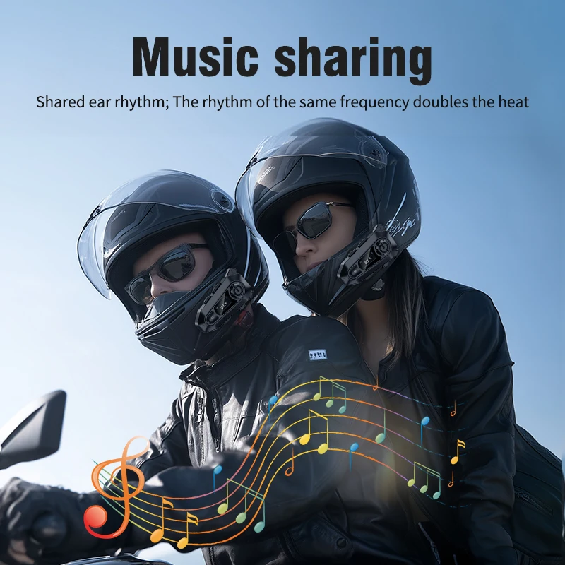Bluetooth 5.3 Motorcycle Helme - Universal Motorcycle Helmet Intercom Headset 评论和价格
