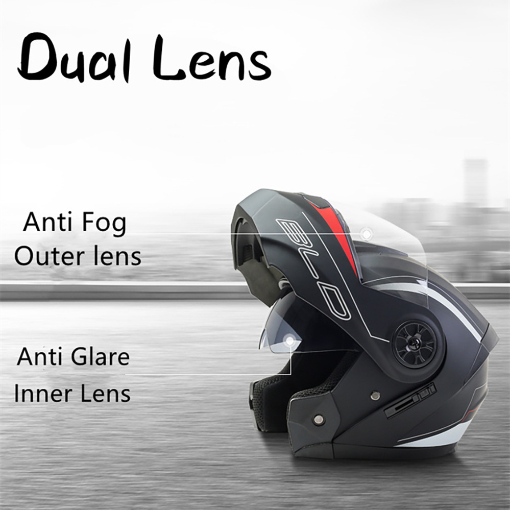 Bluetooth Motorcycle Full Face - Modular Flip Up Motorcycle Helmet Dot Approved 评论和价格