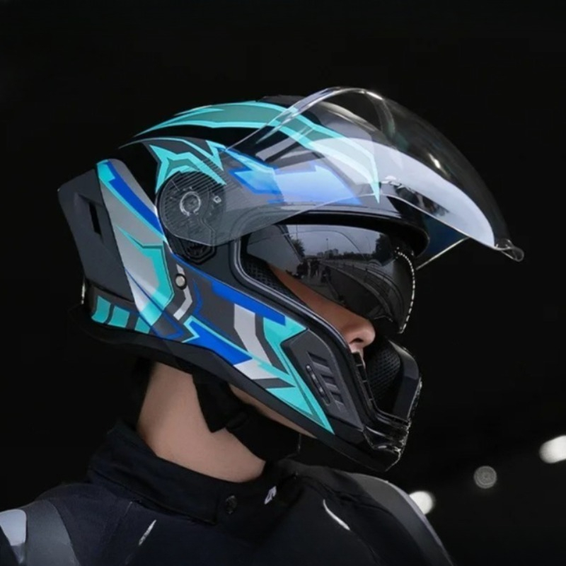 Motorcycle Full Helmet Large T - Full Face Motorcycle Helmet With Bluetooth 评论和价格