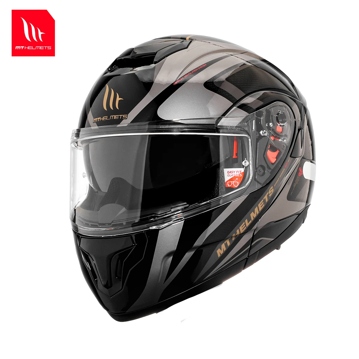 2025 Original MT ATOM SV Flip  - Full Face Motorcycle Helmet With Bluetooth 评论和价格