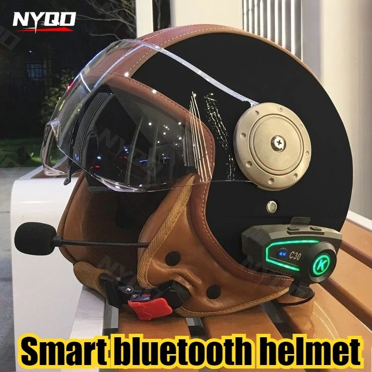 Electric Motorcycle Double Mir - Full Face Motorcycle Helmet With Bluetooth 评论和价格
